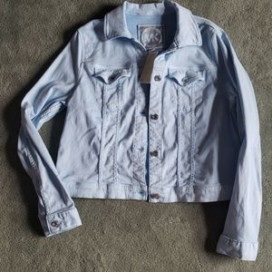 NWT Michael Kors Sz L blue jacket